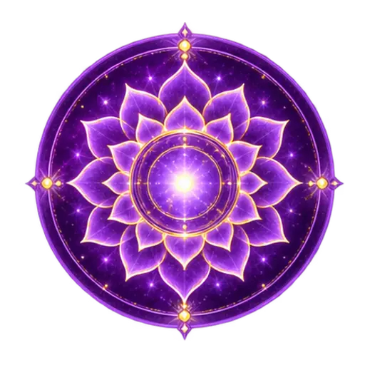 Crown chakra symbol artwork