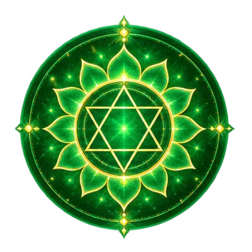 Heart chakra symbol artwork